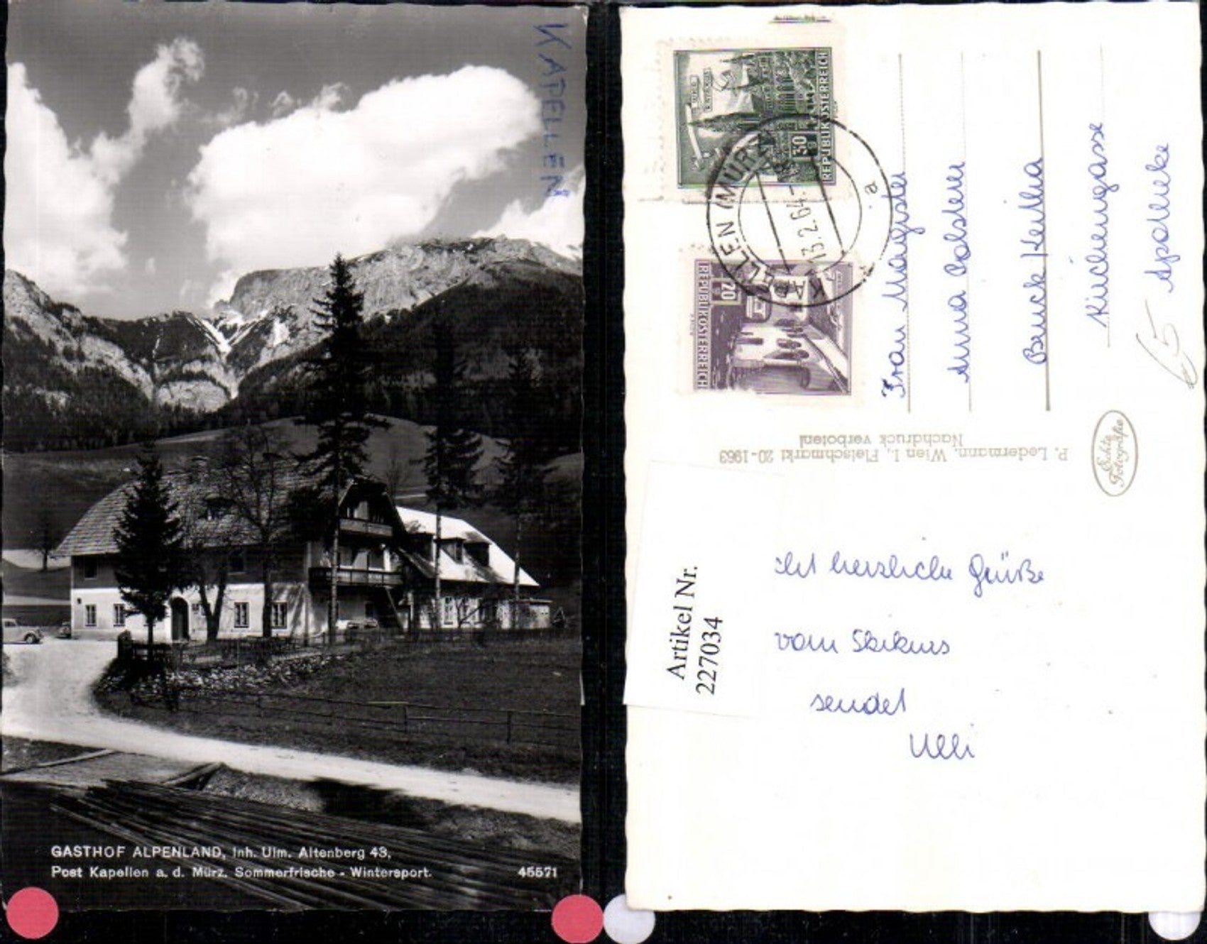 Alte Ansichtskarte – Old Postcard