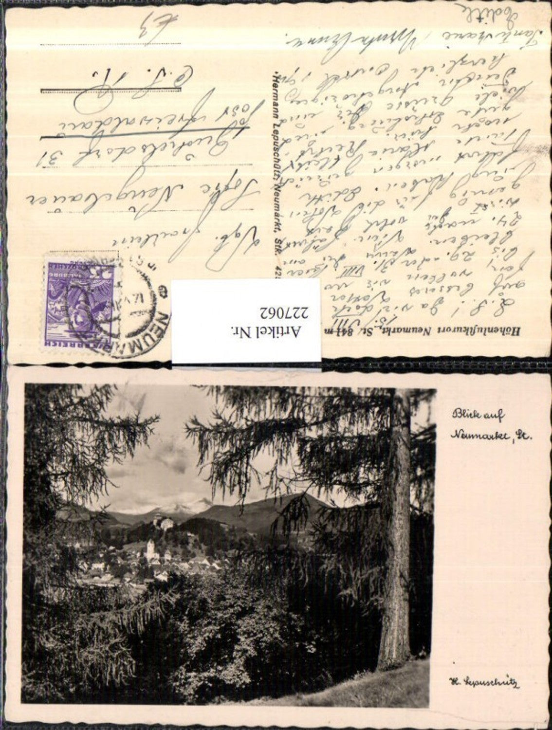 Alte Ansichtskarte – Old Postcard