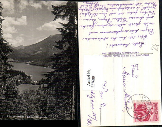 227680,Lunzersee b. Lunz a. See m. Scheiblingstein pub Photo Julius Mark Scheibbs
