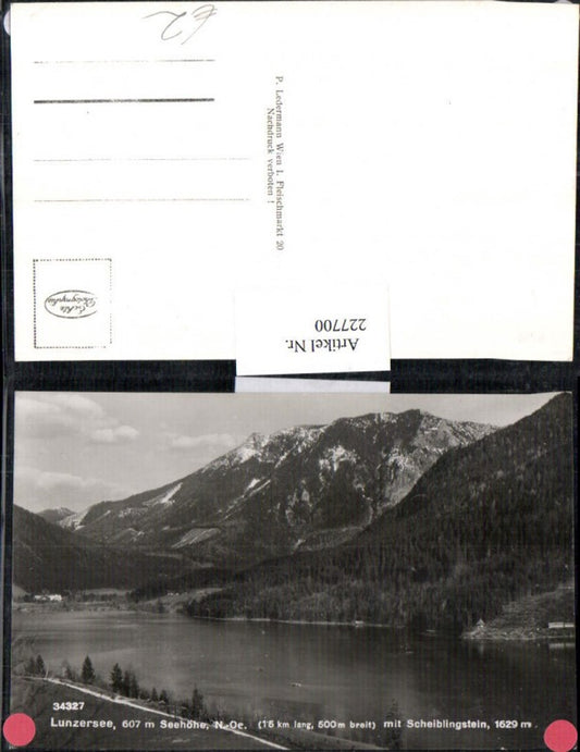 227700,Lunzersee b. Lunz a. See m. Scheiblingstein