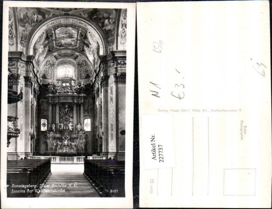 227737,Sonntagberg Inneres d. Wallfahrtskirche Kirche