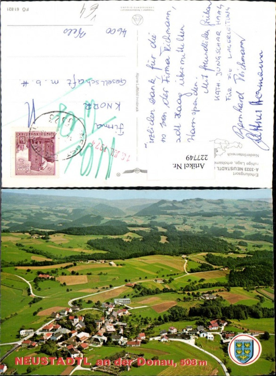 227749,Neustadtl a. d. Donau Totale pub Alpine Luftbild 61821