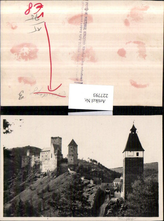 227793,Hardegg Burg Turm pub Foto K. Nather Znaim
