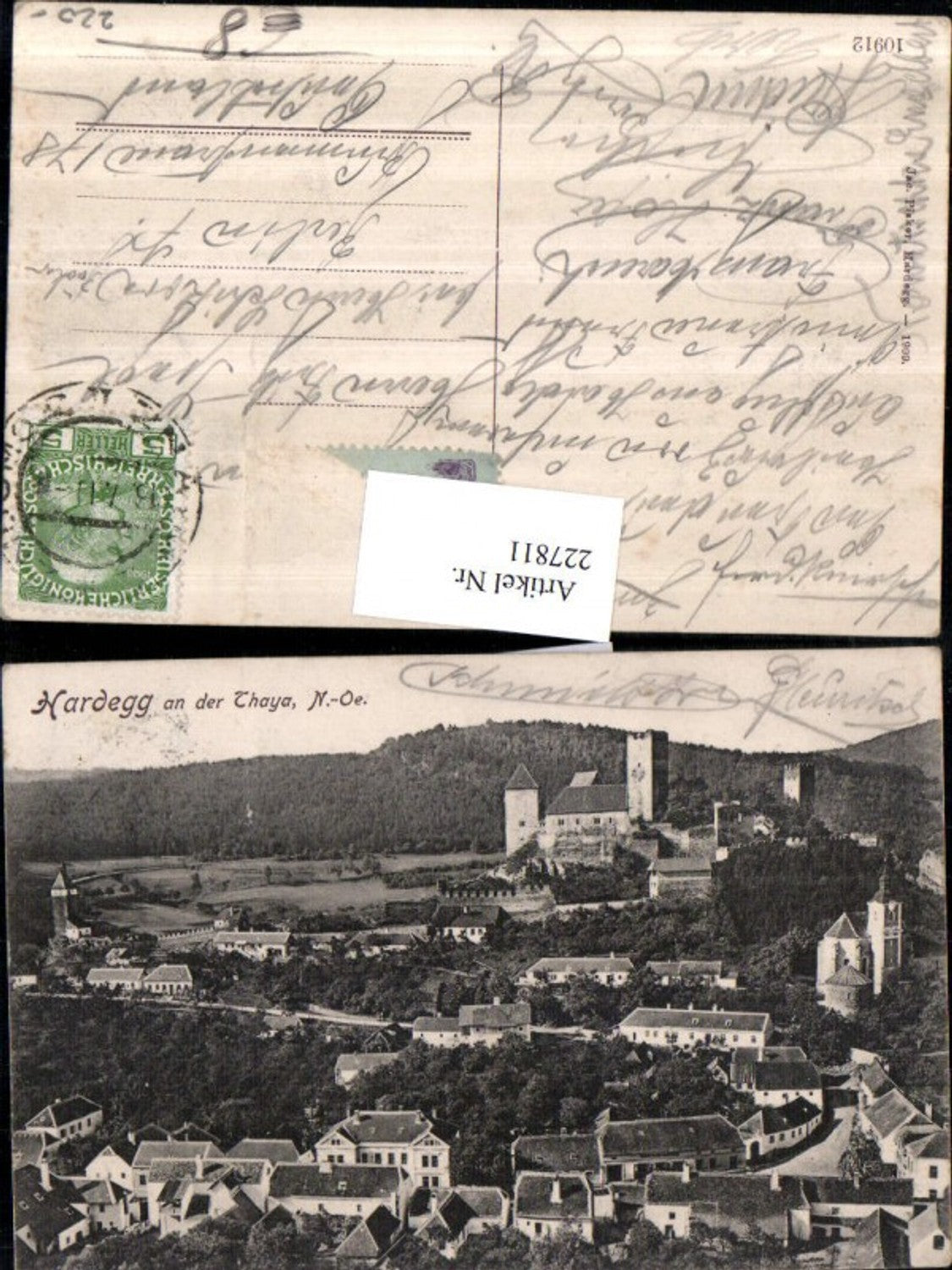 227811,Hardegg a. d. Thaya Totale m. Burg