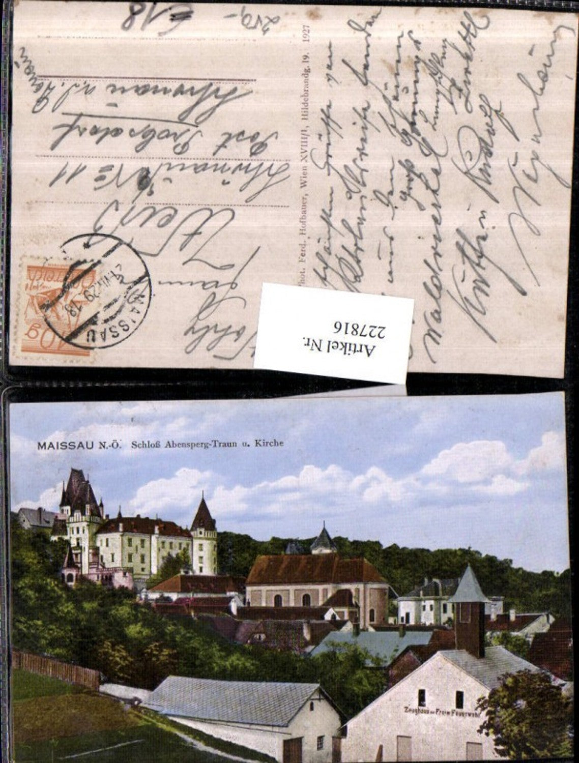 227816,Maissau Schloss Abensperg-Traun u. Kirche