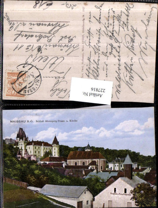 227816,Maissau Schloss Abensperg-Traun u. Kirche