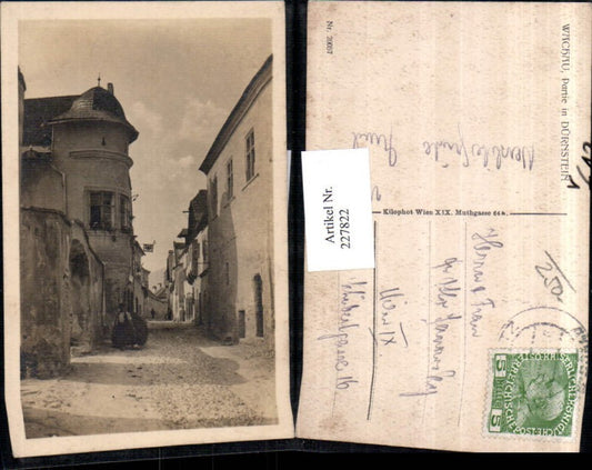 227822,Wachau Partie i. Dürnstein Straßenansicht pub Kilophot 20057