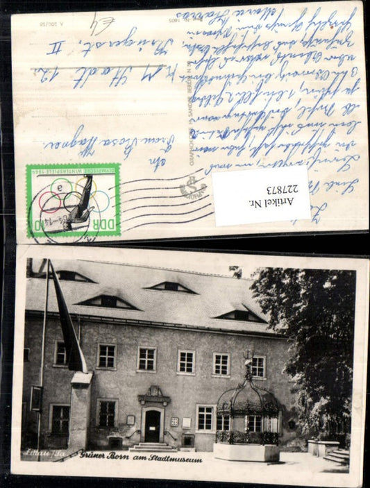 227873,Zittau Grüner Born am Stadtmuseum Brunnen