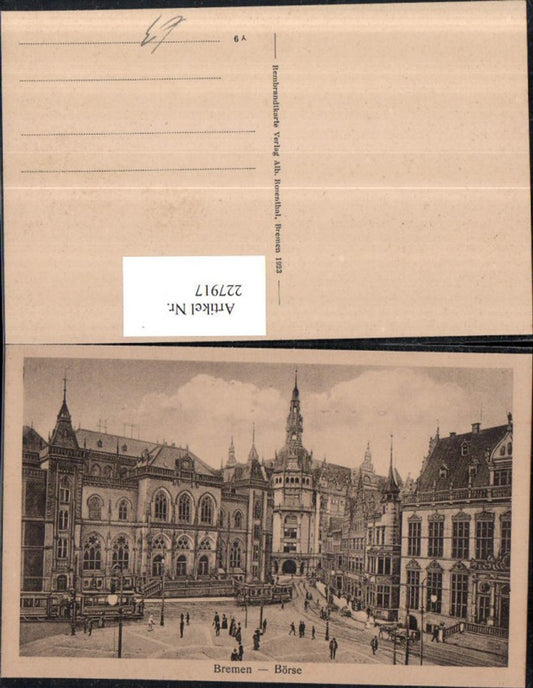 227917,Bremen Börse Straßenbahnen