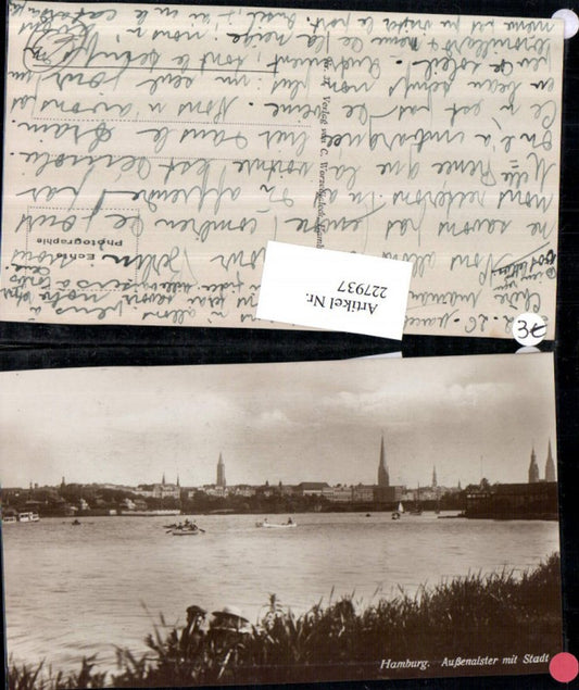 227937,Hamburg Außenalster m. Stadt Partie