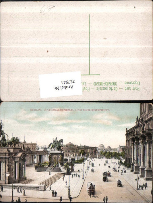 227944,Berlin Nationaldenkmal u. Schlossfreiheit