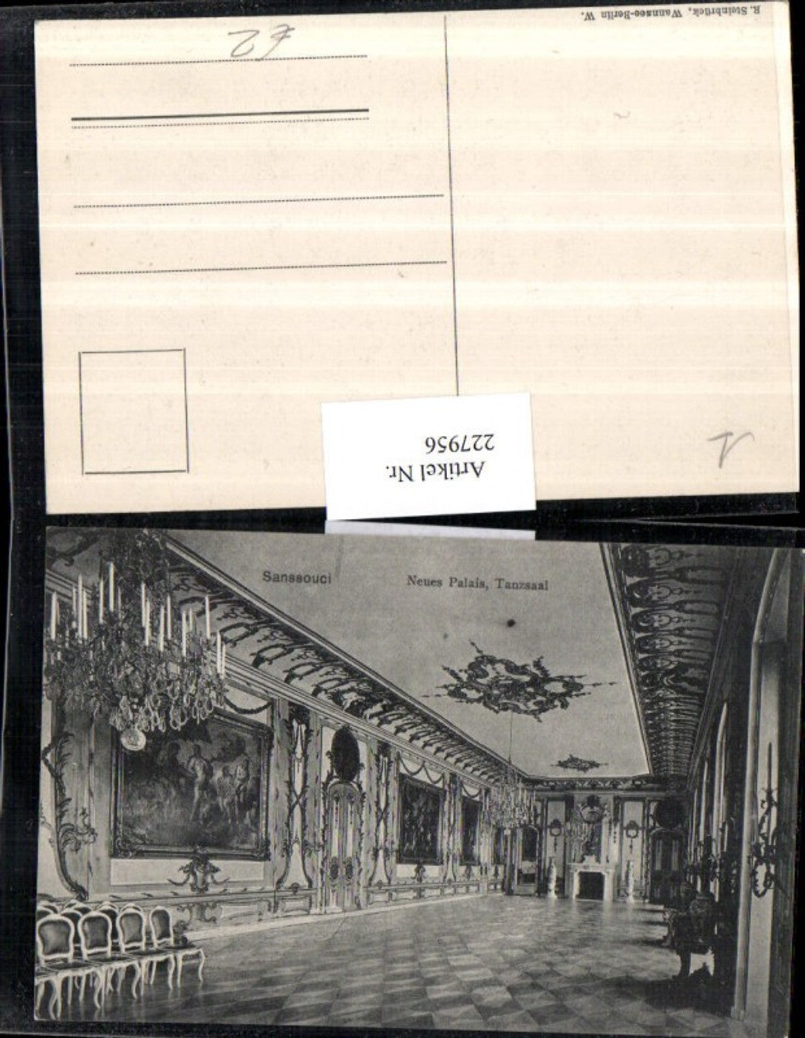 227956,Berlin Sanssouci Neues Palais Tanzsaal Innenansicht