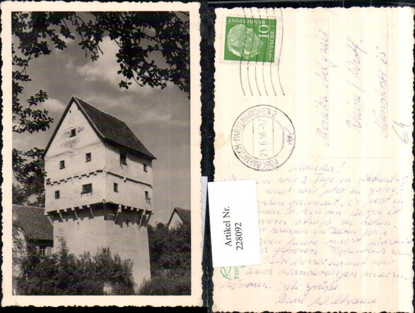 228092,Rothenburg ob d. Tauber Toppler Schlösschen Turm