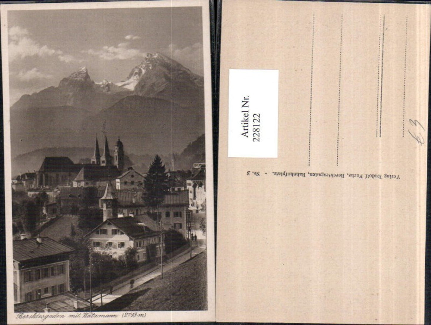 228122, Berchtesgaden with Watzmann (partial view)