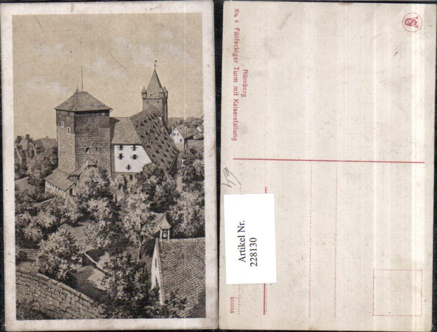 228130,Nürnberg Fünfeckiger Turm m. Kaiserstallung