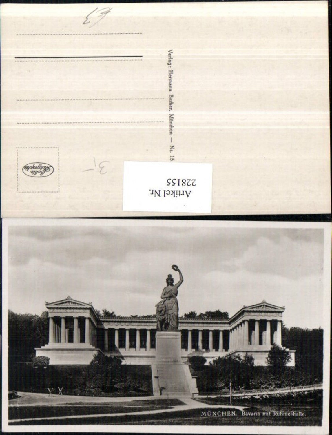 228155,München Bavaria m. Ruhmeshalle