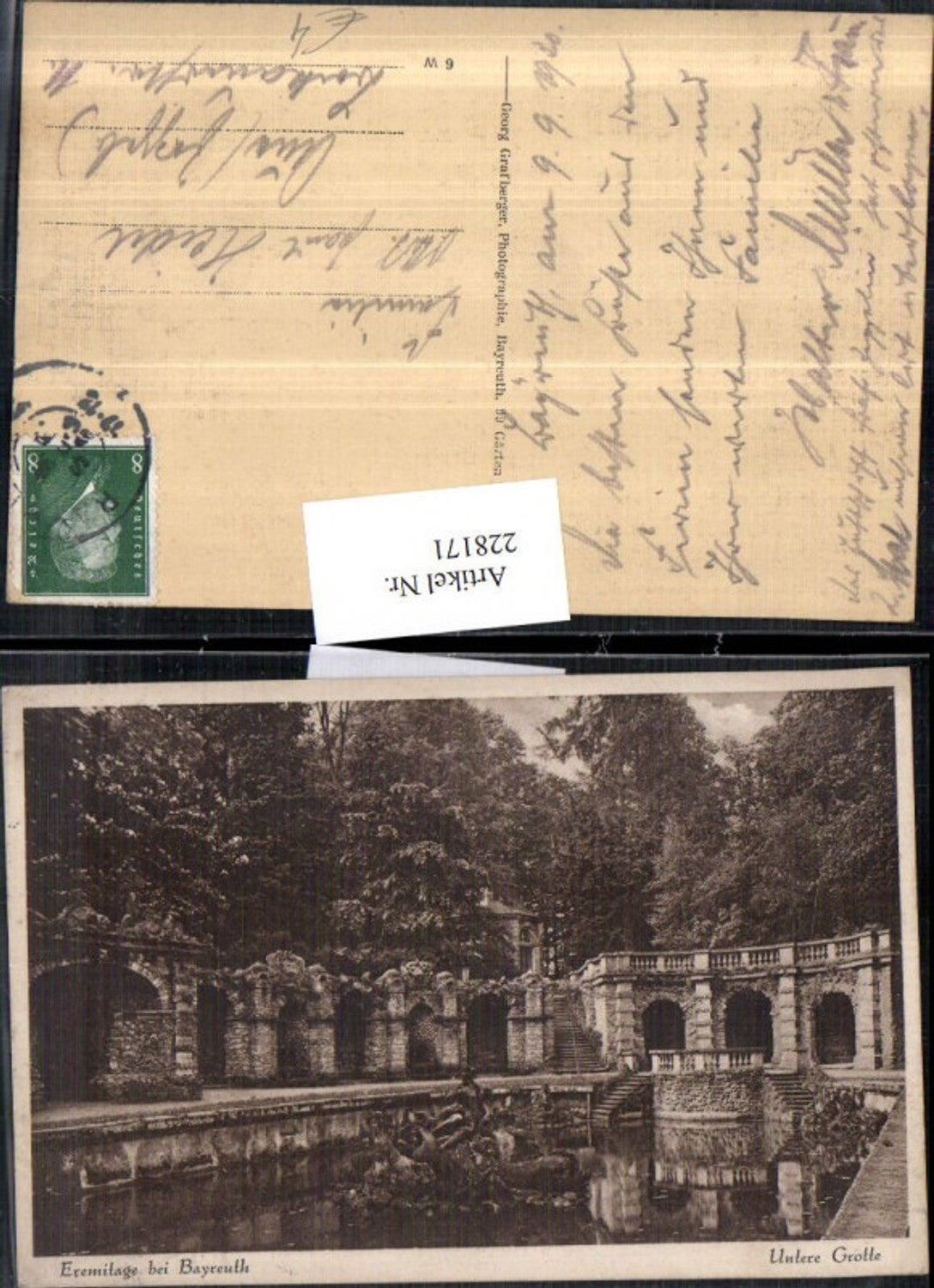 228171,Eremitage b. Bayreuth Untere Grotte Partie