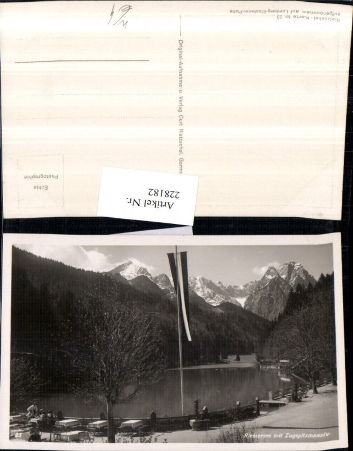 228182,Riessersee See b. Garmisch m. Zugspitzmassiv