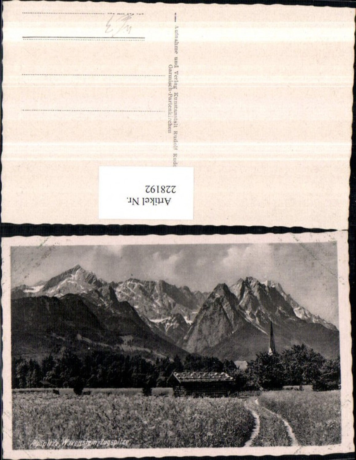 228192,Alpspitze Waxenstein u. Zugspitze Bergkulisse b. Garmisch-Partenkirchen