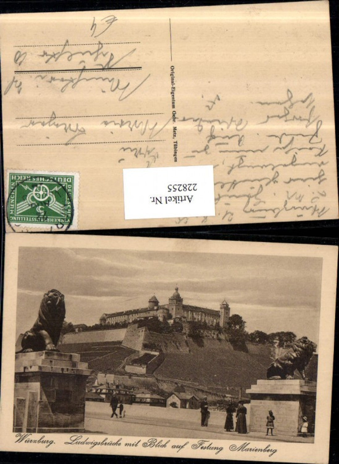 228255,Würzburg Ludwigsbrücke Brücke m. Blick auf Festung Marienberg
