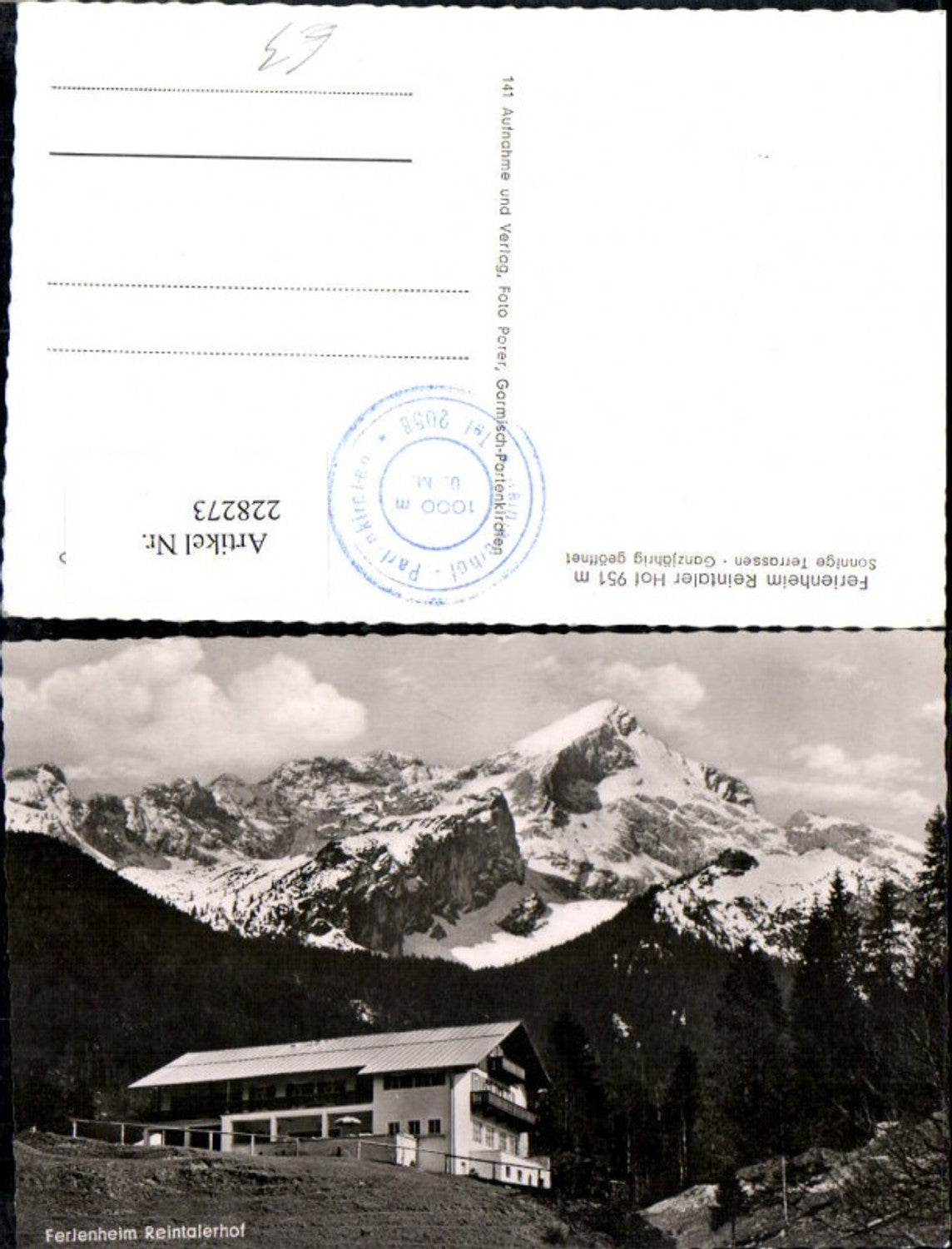 228273,Ferienheim Reintaler Hof b. Garmisch-Partenkirchen Bergkulisse