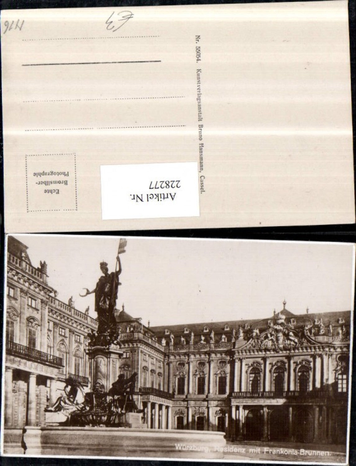 228277,Würzburg Residenz m. Frankonia-Brunnen