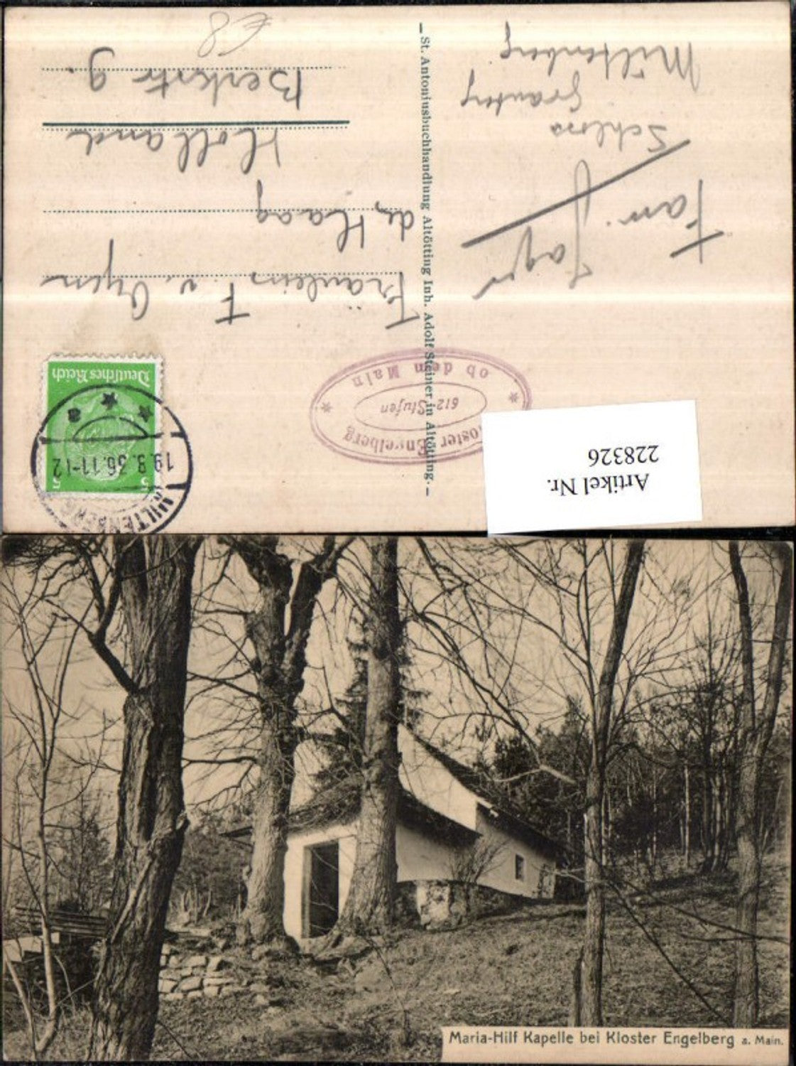 228326,Maria-Hilf Kapelle b. Kloster Engelberg a. Main