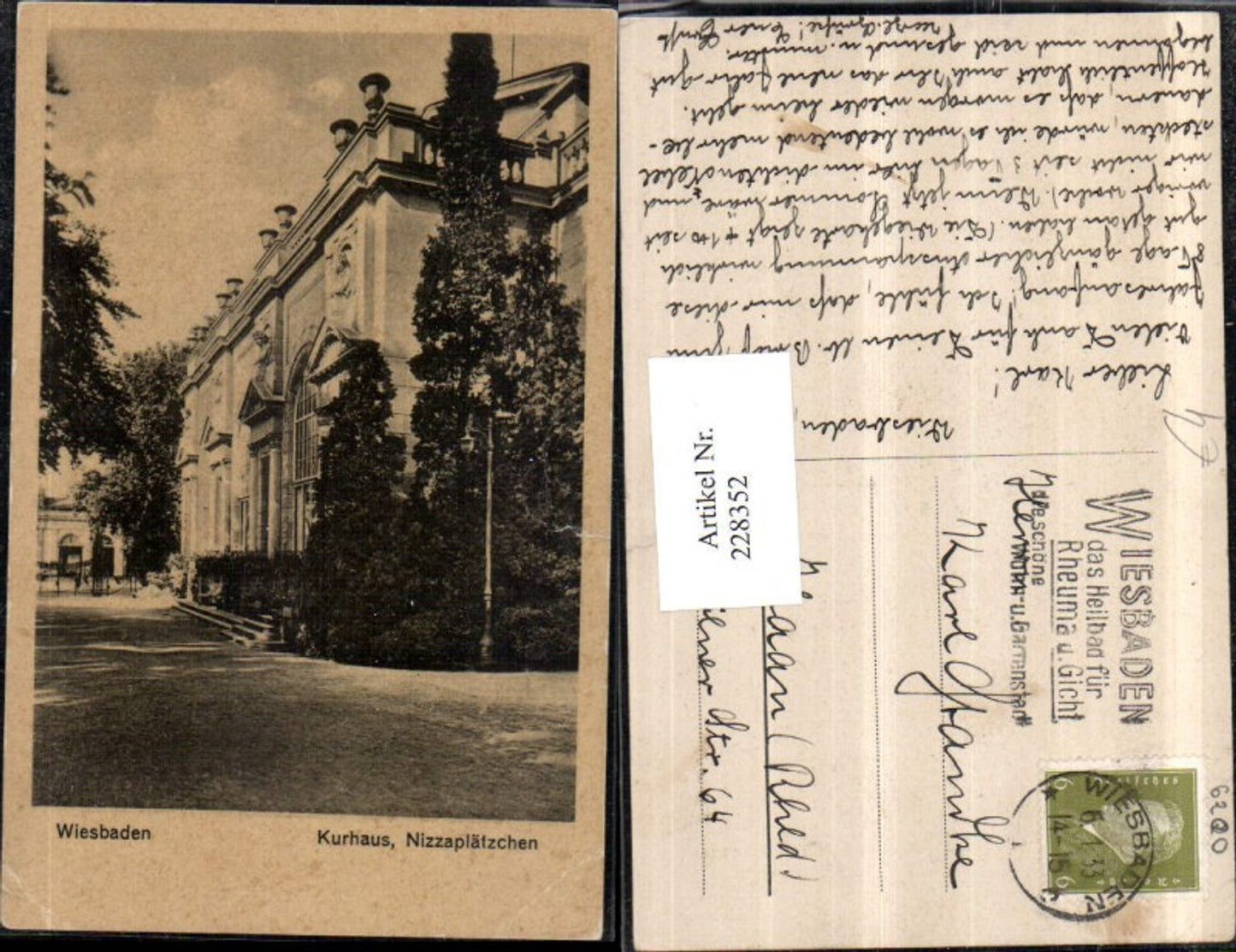 228352,Wiesbaden Kurhaus Nizzaplätzchen