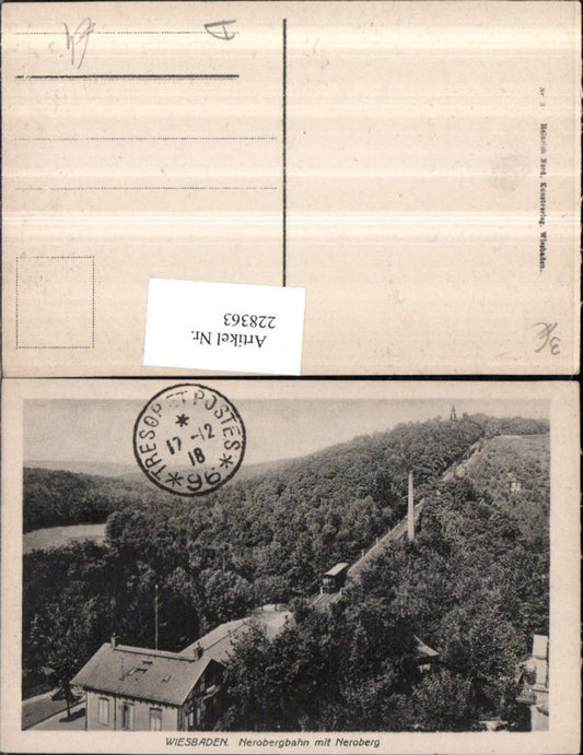 228363,Wiesbaden Nerobergbahn Bergbahn m. Neroberg