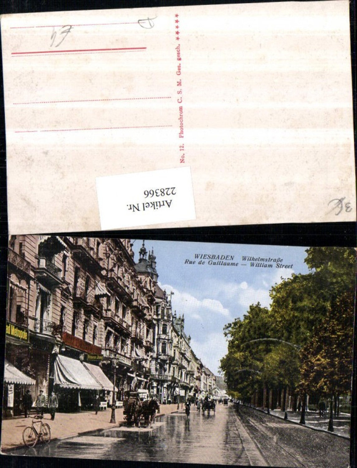 228366,Wiesbaden Wilhelmstraße Straßenansicht Geschäfte