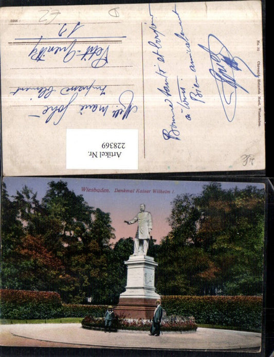 228369,Wiesbaden Denkmal Kaiser Wilhelm 1