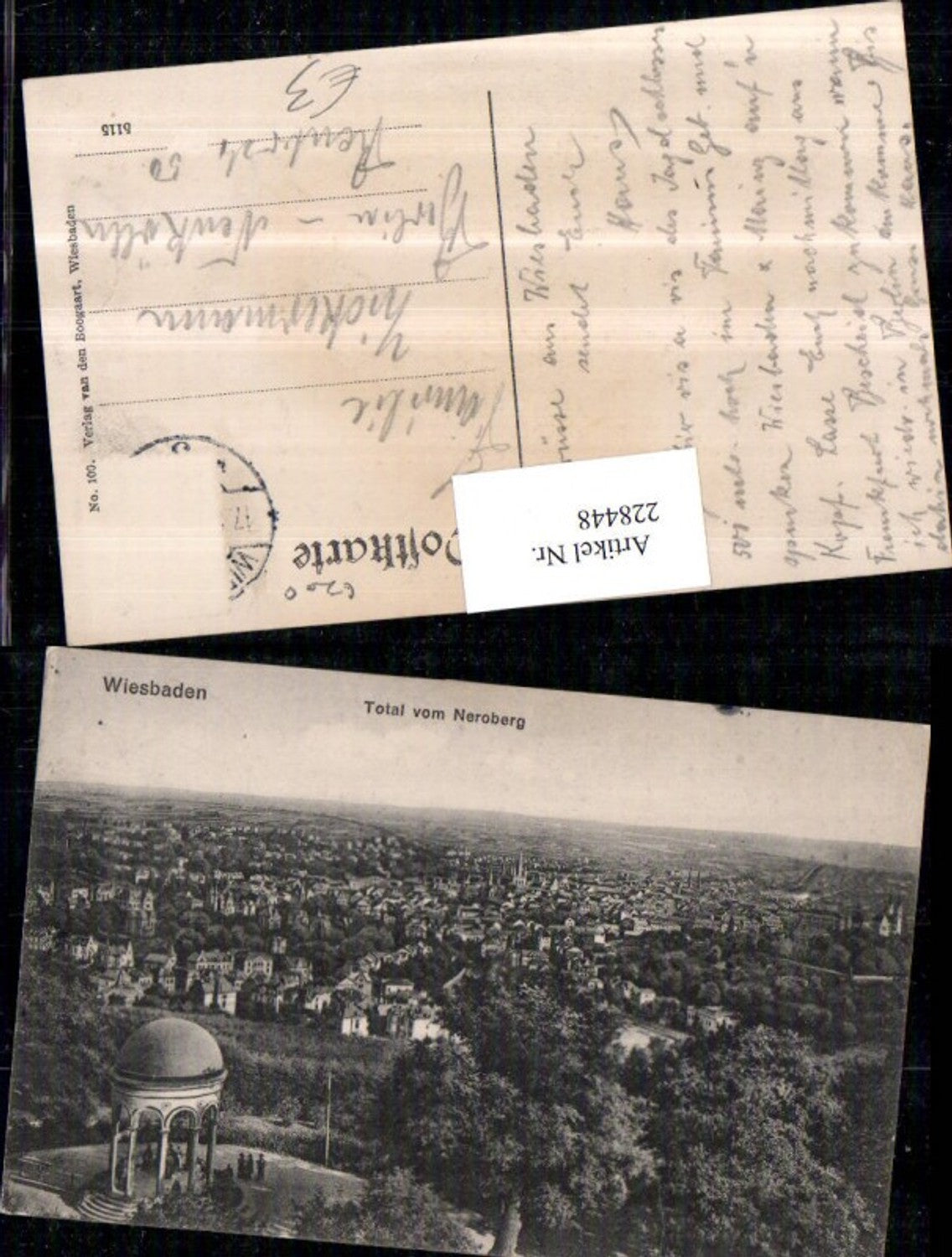 228448,Wiesbaden Totale v. Neroberg m. Tempel