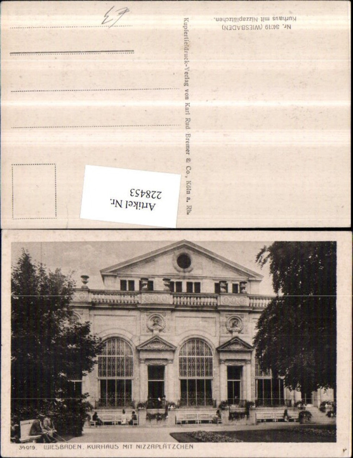 228453,Wiesbaden Kurhaus m. Nizzaplätzchen