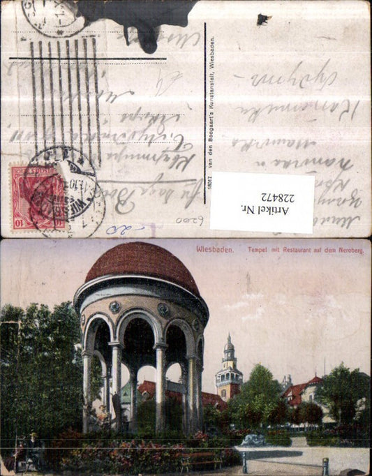 228472,Wiesbaden Tempel m. Restaurant auf d. Neroberg