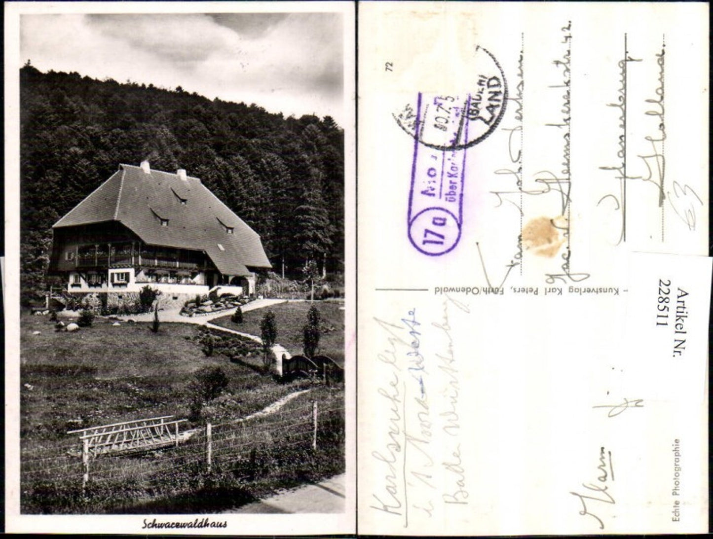 228511,Schwarzwald Schwarzwaldhaus Ansicht