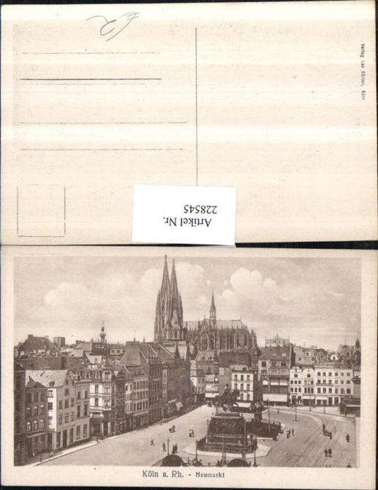 228545,Köln a. Rhein Heumarkt Dom Denkmal