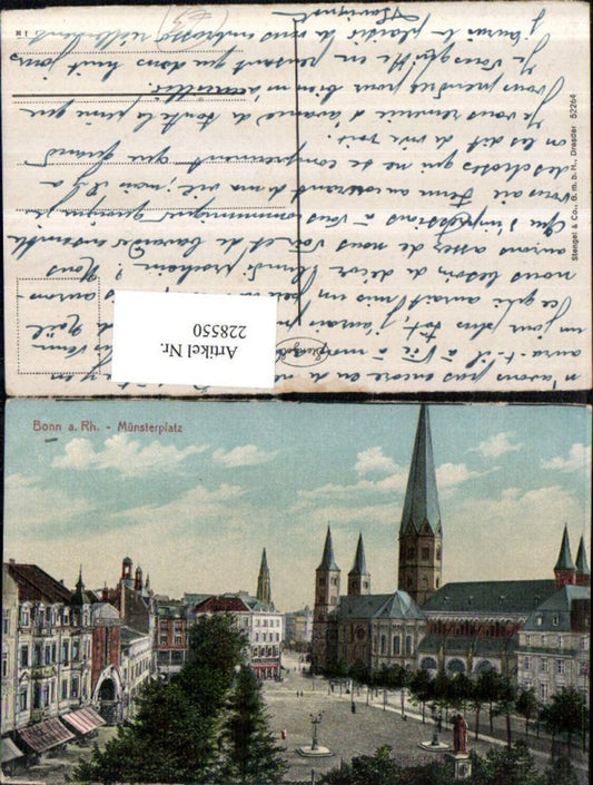 228550,Bonn a. Rhein Münsterplatz Kirche