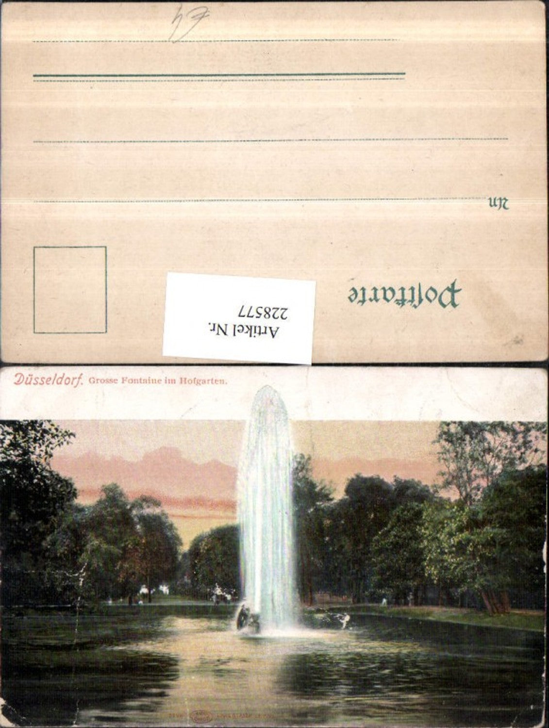 228577,Düsseldorf Großer Fontäne im Hofgarten