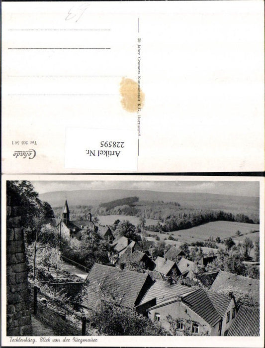 228595,Tecklenburg Blick v. d. Burgmauer Teilansicht