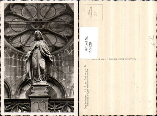 228629, Freiburg im Breisgau The Minster ULF Madonna on the Renaissance porch Detail view