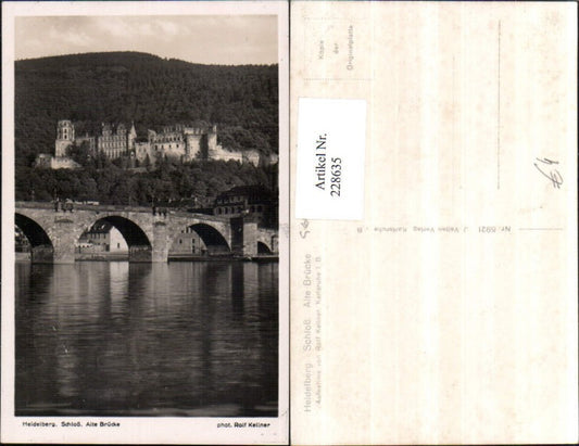 228635, Heidelberg Castle with Old Bridge