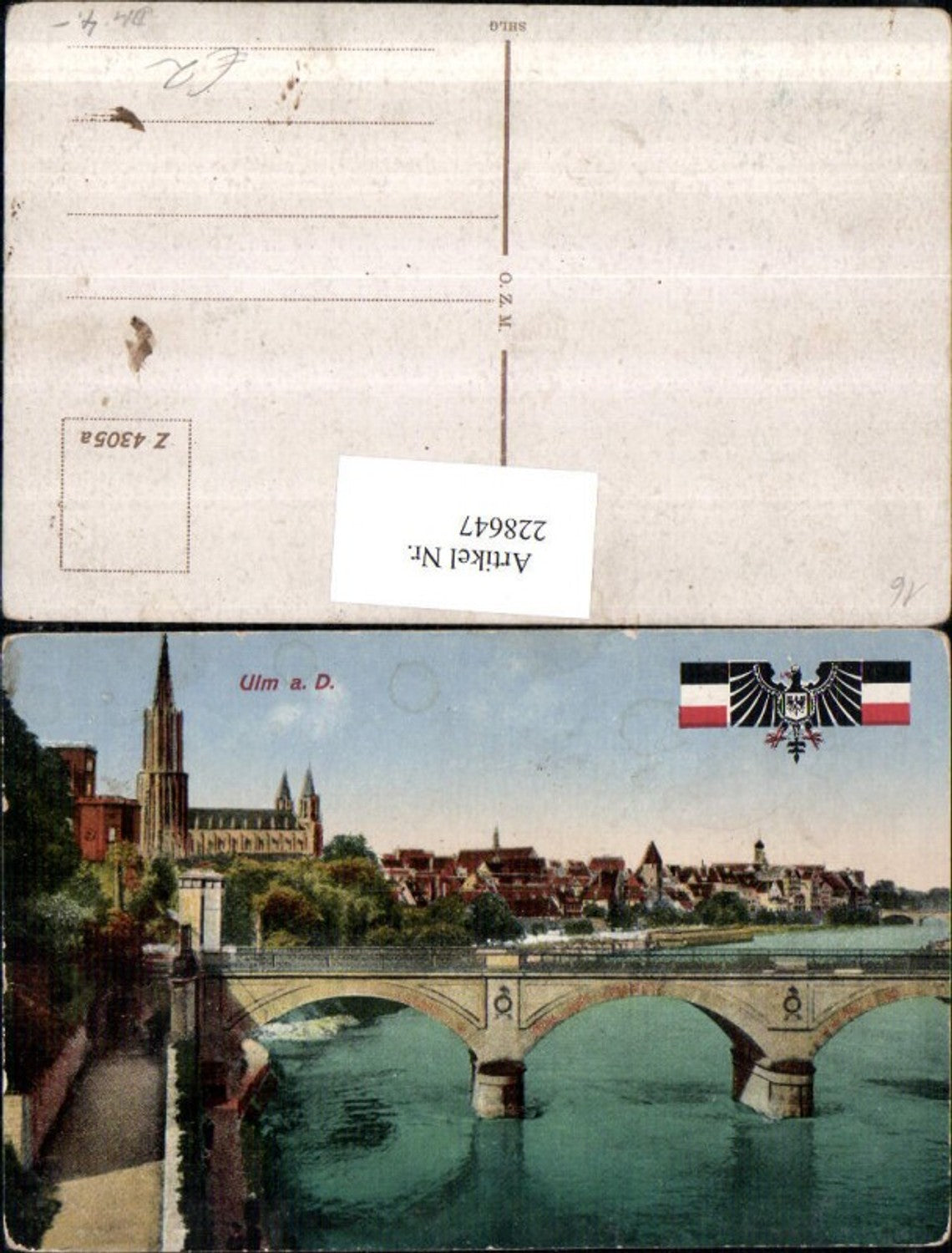 228647, Ulm on the Danube, partial view of the bridge