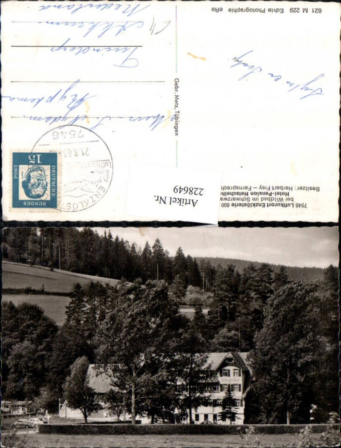 228649,Enzklösterle b. Wildbad im Schwarzwald Hotel Pension Hetschelhof