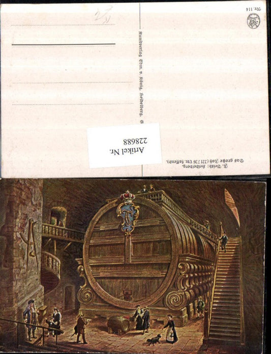 228688, Artist AK F. Beith The Great Heidelberg Barrel