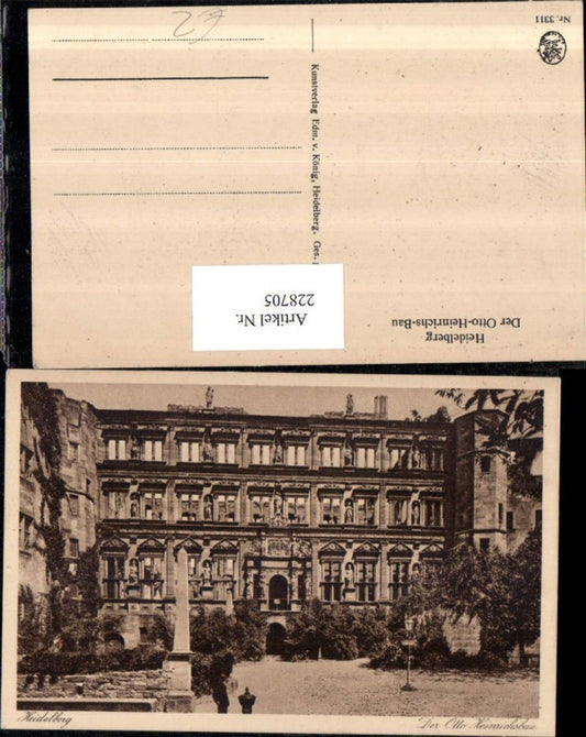 228705, Heidelberg Castle The Otto Heinrichs Building