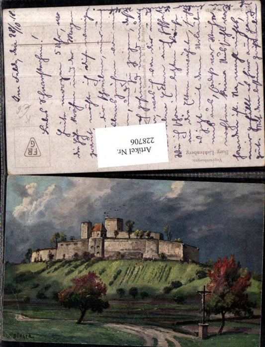 228706, Artist AK W. Bürger Voges Castles Lichtenberg Castle
