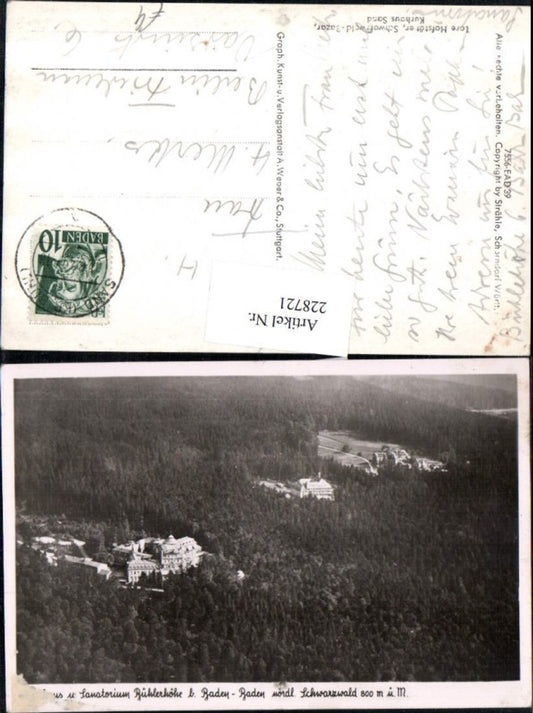 228721, Sanatorium Bühlerhöhe near Baden-Baden in the northern Black Forest