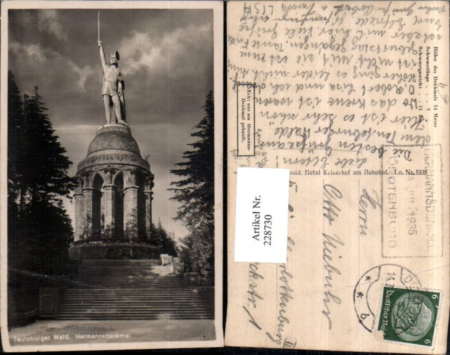 228730,Teutoburger Wald Hermannsdenkmal Denkmal