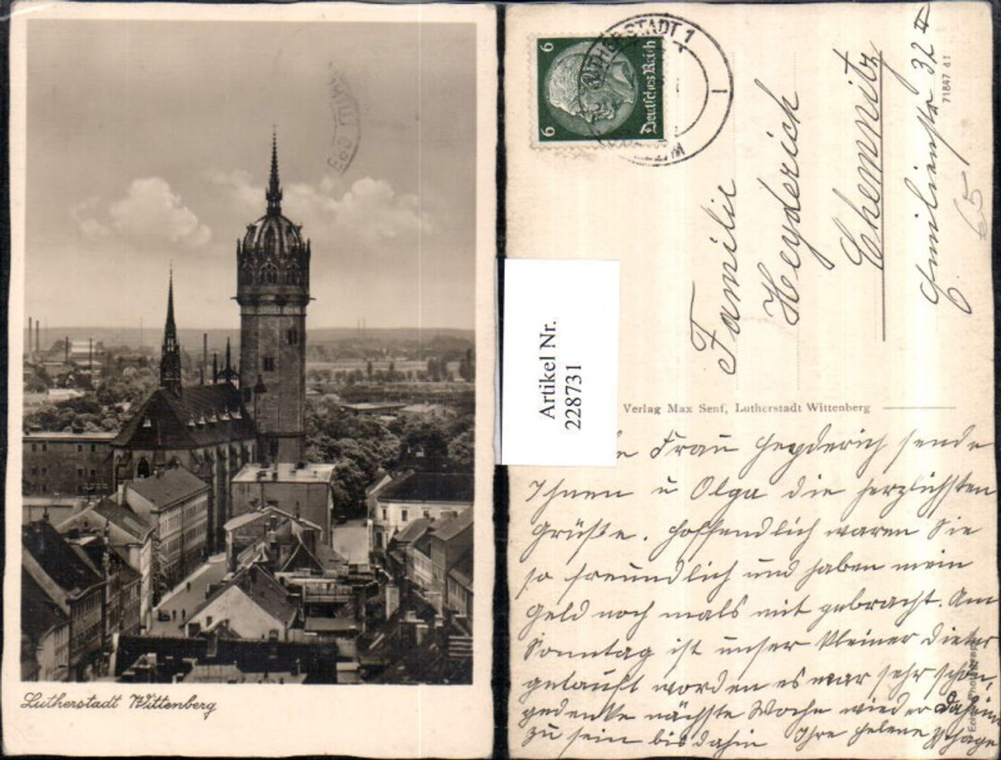 228731,Lutherstadt Wittenberg Teilansicht Kirche