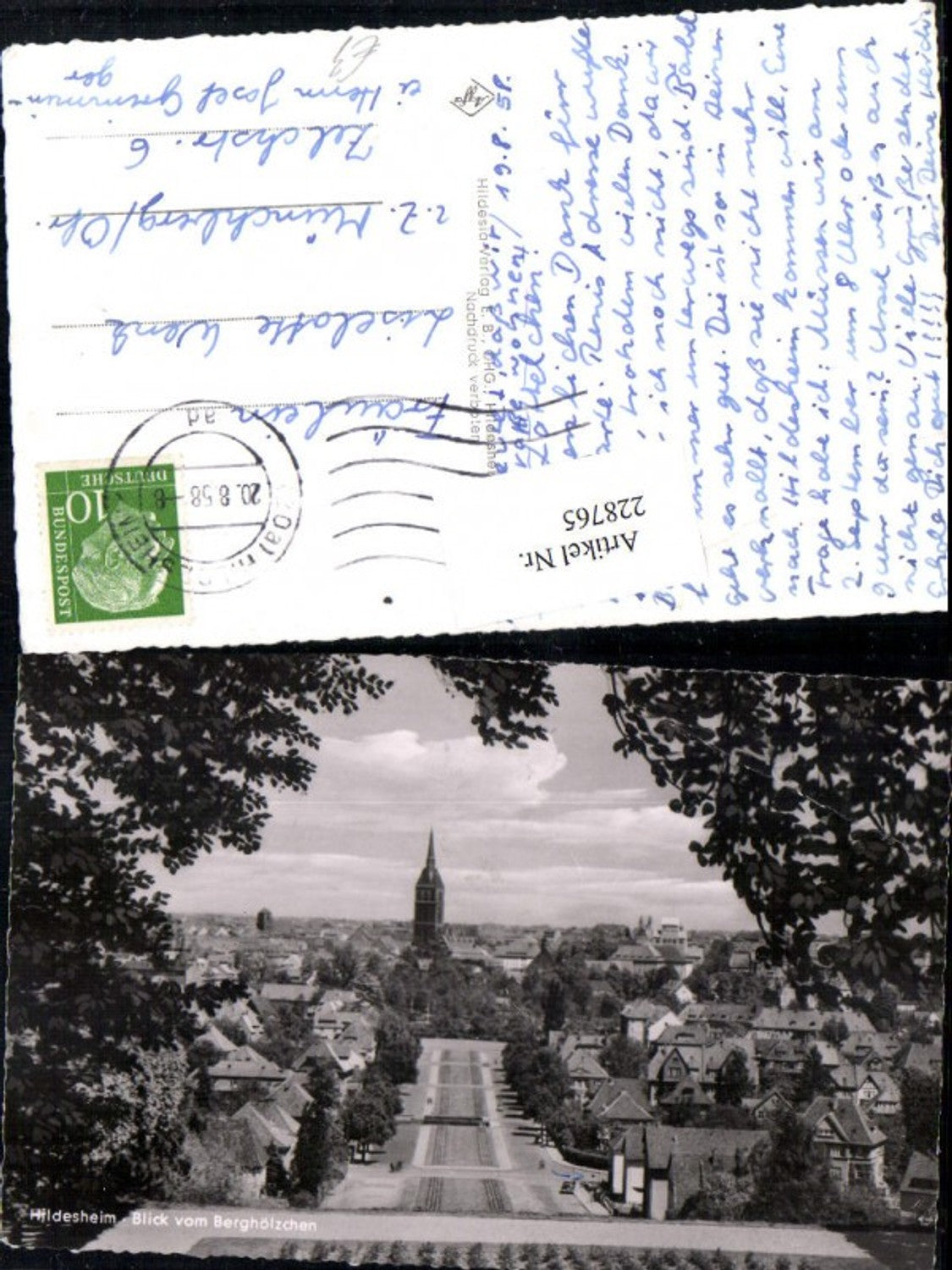 228765,Hildesheim Totale Blick v. Berghölzchen